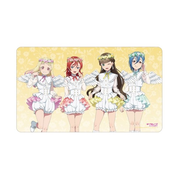 画像1:  【予約商品】  アルマビアンカ　ラブライブ！スーパースター!! 描き下ろし 2期生 天使ver. マルチデスクマット 【27年1月中旬発売】 (1)