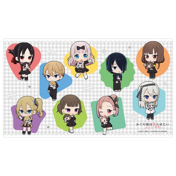 画像1:  【予約商品】  カーテン魂　[かぐや様は告らせたい]ラバーマット（Tiny Friends） 【27年1月下旬発売】 (1)