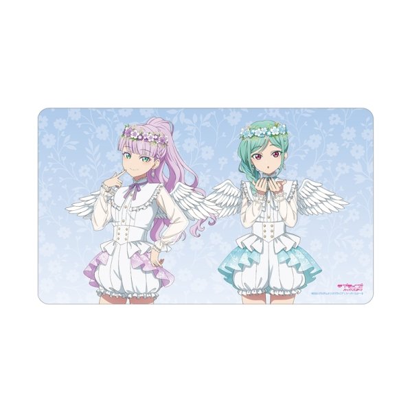 画像1:  【予約商品】  アルマビアンカ　ラブライブ！スーパースター!! 描き下ろし 3期生 天使ver. マルチデスクマット 【27年1月中旬発売】 (1)