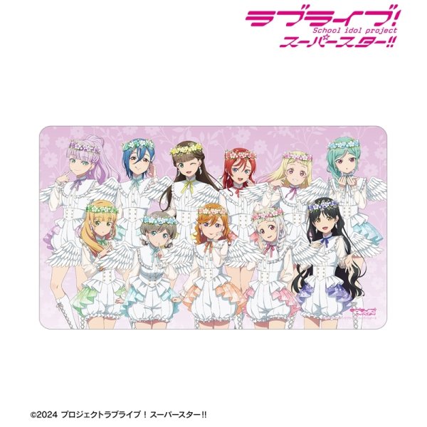 画像2:  【予約商品】  アルマビアンカ　ラブライブ！スーパースター!! 描き下ろし 集合 天使ver. マルチデスクマット 【27年1月中旬発売】 (2)