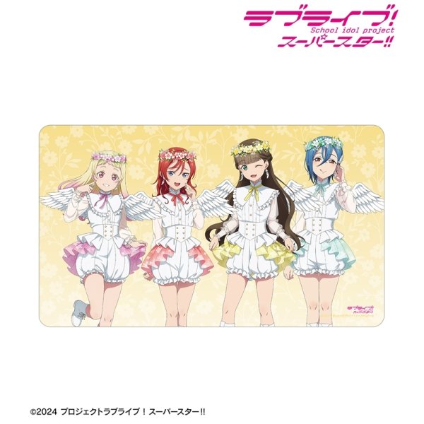 画像2:  【予約商品】  アルマビアンカ　ラブライブ！スーパースター!! 描き下ろし 2期生 天使ver. マルチデスクマット 【27年1月中旬発売】 (2)