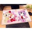 画像2:  【予約商品】  カーテン魂　[大図書館の羊飼い]ラバーマット（御園千莉&鈴木佳奈/ドレス） 【27年1月下旬発売】    (2)