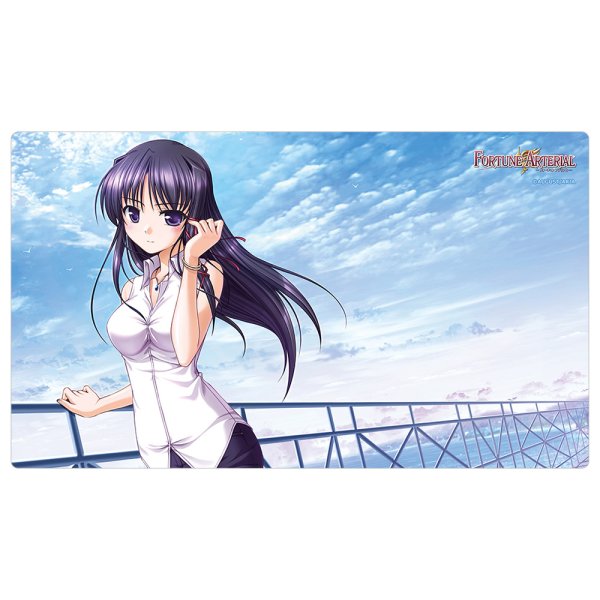 画像1:  【予約商品】  カーテン魂　[FORTUNE ARTERIAL]ラバーマット（紅瀬桐葉/デート） 【27年1月下旬発売】    (1)