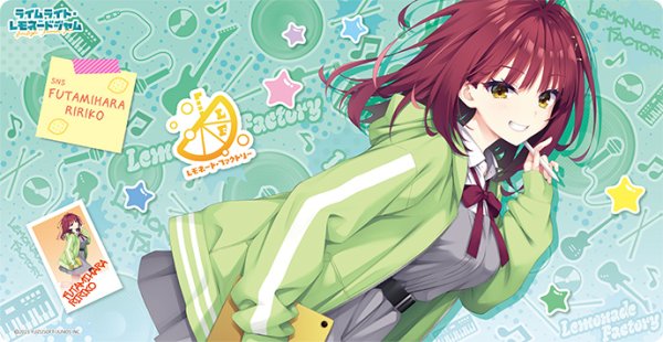 画像1:  【予約商品】  キャラクター万能ラバーマットスリム ライムライト・レモネードジャム「二見原 莉々子」 【27年2月13日発売】    (1)
