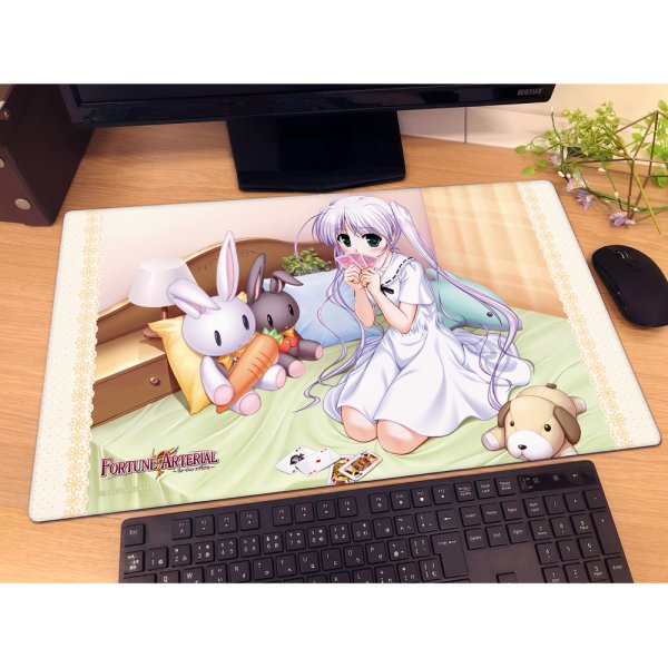画像2:  【予約商品】  カーテン魂　[FORTUNE ARTERIAL]ラバーマット（東儀白/トランプ） 【27年1月下旬発売】    (2)