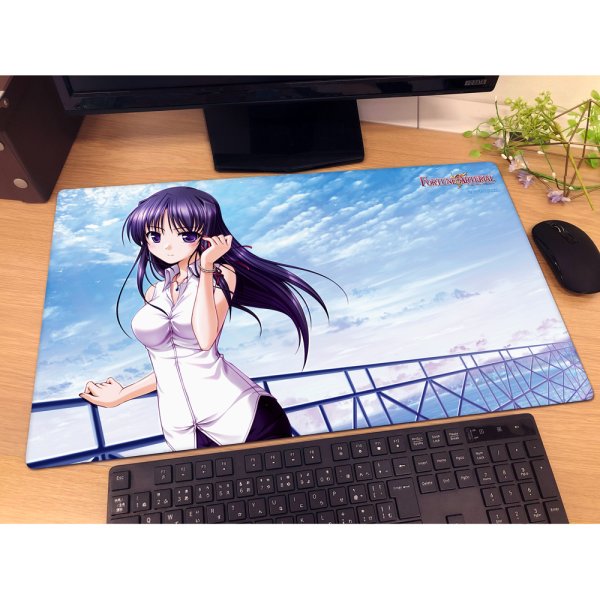 画像2:  【予約商品】  カーテン魂　[FORTUNE ARTERIAL]ラバーマット（紅瀬桐葉/デート） 【27年1月下旬発売】    (2)