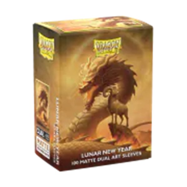 画像1:  【予約商品】  AT-12194 - DS100 Matte Dual Art -  Lunar New Year 2027 スタンダードサイズスリーブ(Standard Size)（100枚入り） 【27年1月発売】 (1)