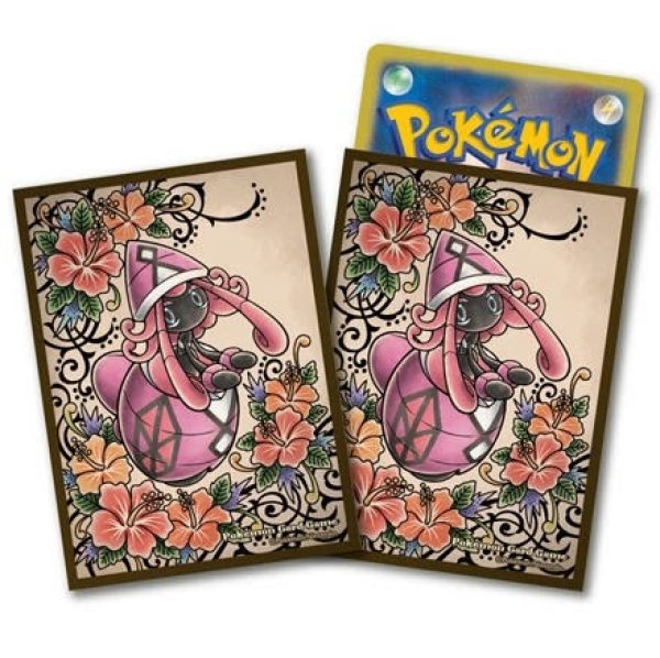 画像1:  【倉庫在庫】 ポケモンカード デッキシールド 「カプ・テテフ」(64枚)（買取品） (1)