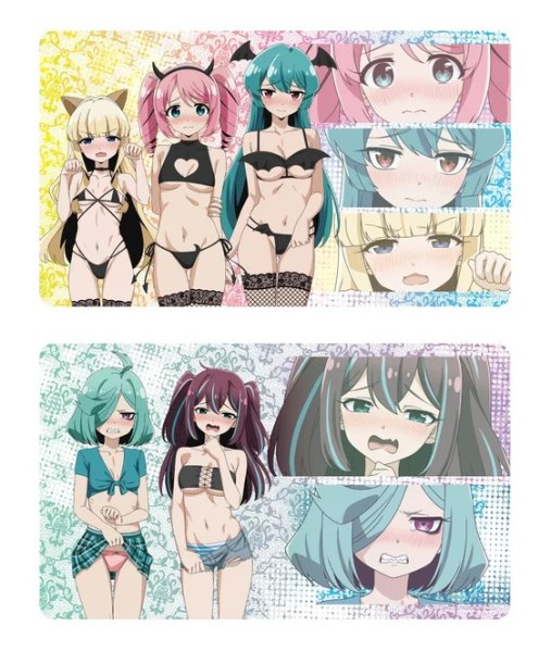 画像2:  【予約商品】  キャラバン　魔法少女にあこがれて デスクマット 真珠＆ネモ(嫌パンver) 【26年12月上旬発売】 (2)