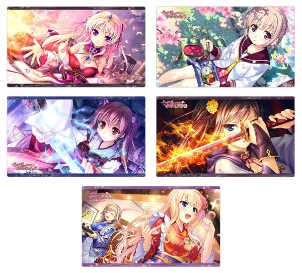 画像3:  【再販予約商品】  カーテン魂　[千の刃濤、桃花染の皇姫]ラバーマット（エルザ・ヴァレンタイン／美よし）　 【27年1月下旬再販】    (3)