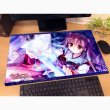 画像2:  【再販予約商品】  カーテン魂　[千の刃濤、桃花染の皇姫]ラバーマット（椎葉古杜音／研ぎ） 【27年1月下旬再販】    (2)