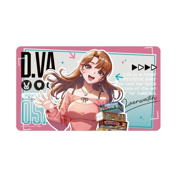 画像1:  【予約商品】  アルマビアンカ　オーバーウォッチ 描き下ろし D.Va 旅行ver. マルチデスクマット 【27年2月上旬発売】    (1)