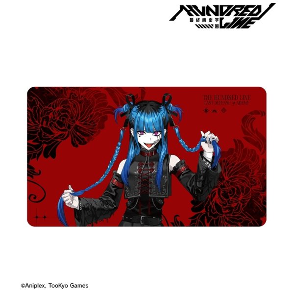 画像2:  【予約商品】  アルマビアンカ　HUNDRED LINE -最終防衛学園- REOさんイラスト 飴宮怠美 チャイナパンクver. マルチデスクマット POP UP SHOP in マルイ 【27年1月中旬発売】    (2)