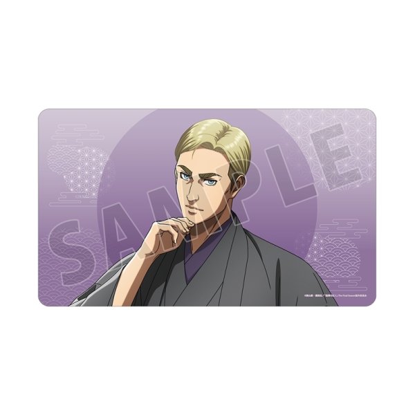 画像1:  【予約商品】  アルマビアンカ　TVアニメ『進撃の巨人』 描き下ろし エルヴィン 和服ver. マルチデスクマット 【27年1月中旬発売】    (1)