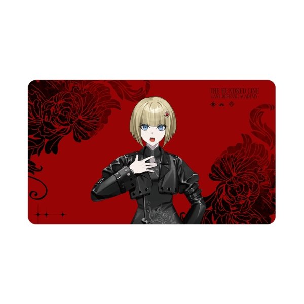 画像1:  【予約商品】  アルマビアンカ　HUNDRED LINE -最終防衛学園- REOさんイラスト 大鈴木くらら チャイナパンクver. マルチデスクマット POP UP SHOP in マルイ 【27年1月中旬発売】    (1)