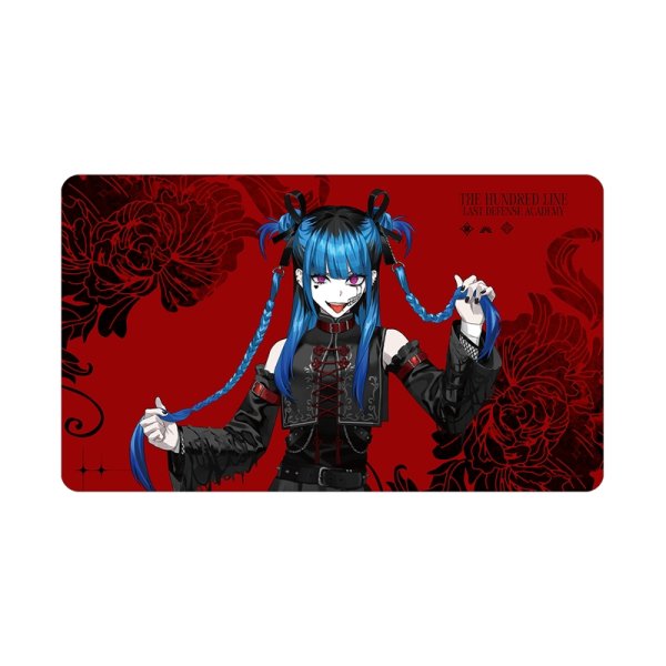 画像1:  【予約商品】  アルマビアンカ　HUNDRED LINE -最終防衛学園- REOさんイラスト 飴宮怠美 チャイナパンクver. マルチデスクマット POP UP SHOP in マルイ 【27年1月中旬発売】    (1)