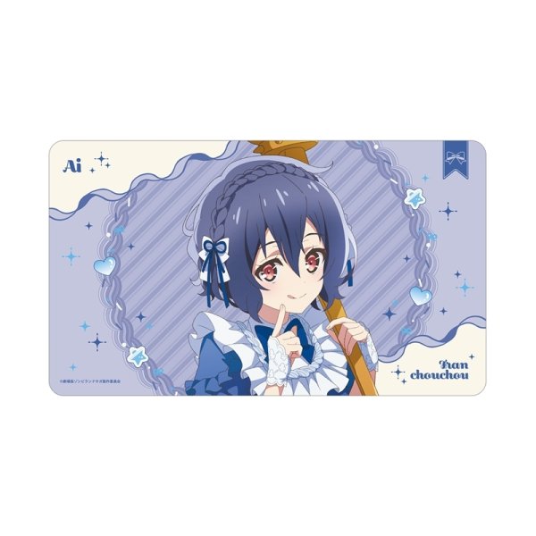 画像1:  【予約商品】  アルマビアンカ　劇場版『ゾンビランドサガ ゆめぎんがパラダイス』 描き下ろし 水野 愛 お座りケーキver. マルチデスクマット 【27年1月中旬発売】    (1)