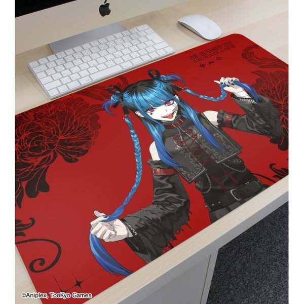 画像3:  【予約商品】  アルマビアンカ　HUNDRED LINE -最終防衛学園- REOさんイラスト 飴宮怠美 チャイナパンクver. マルチデスクマット POP UP SHOP in マルイ 【27年1月中旬発売】    (3)