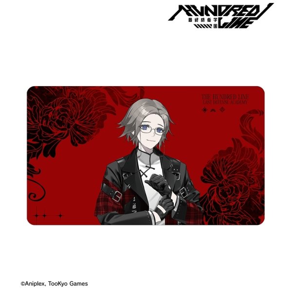 画像2:  【予約商品】  アルマビアンカ　HUNDRED LINE -最終防衛学園- REOさんイラスト 蒼月衛人 チャイナパンクver. マルチデスクマット POP UP SHOP in マルイ 【27年1月中旬発売】    (2)