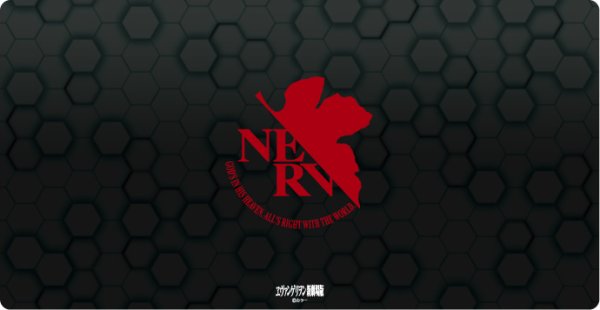 画像1:  【予約商品】  キャラクター万能ラバーマットスリム ヱヴァンゲリヲン新劇場版「NERV」 【27年2月13日発売】    (1)