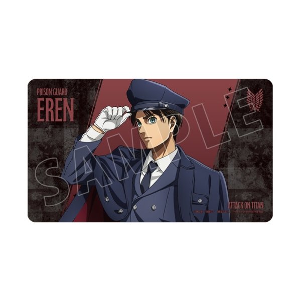 画像1:  【予約商品】  アルマビアンカ　TVアニメ『進撃の巨人』 描き下ろし エレン 看守ver. マルチデスクマット 【27年1月下旬発売】 (1)
