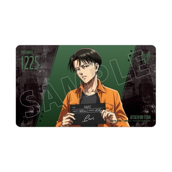 画像1:  【予約商品】  アルマビアンカ　TVアニメ『進撃の巨人』 描き下ろし リヴァイ 囚人ver. マルチデスクマット 【27年1月下旬発売】 (1)