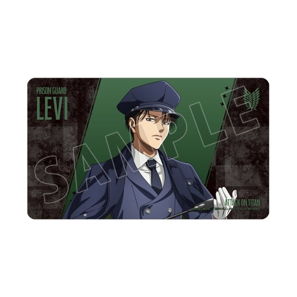 画像1:  【予約商品】  アルマビアンカ　TVアニメ『進撃の巨人』 描き下ろし リヴァイ 看守ver. マルチデスクマット 【27年1月下旬発売】 (1)