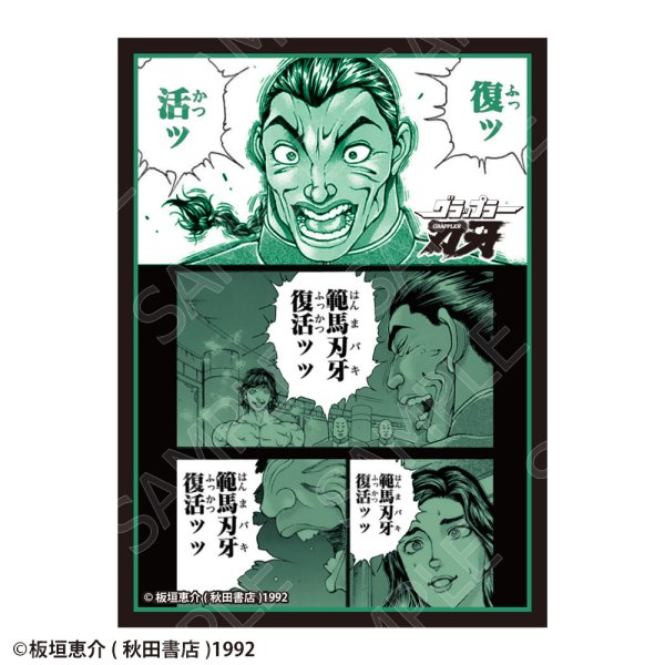 画像1:  【予約商品】  CHUM合同会社 刃牙シリーズ  グラフィックスリーブ  烈海王「復ッ活ッ」（80枚入り） 【27年1月発売】 (1)
