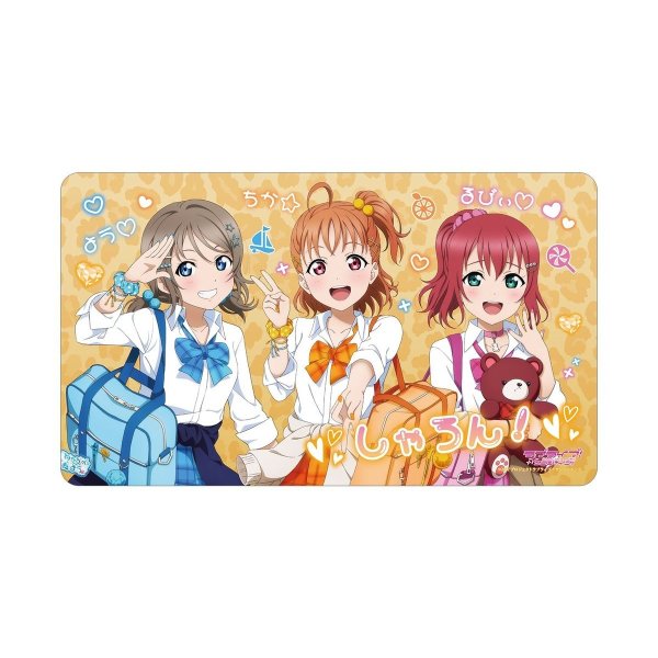 画像1:  【予約商品】  アルマビアンカ　ラブライブ！サンシャイン!! 描き下ろし CYaRon！ ギャル制服ver. マルチデスクマット 【27年2月上旬発売】 (1)