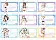 画像3:  【再販予約商品】  カーテン魂　[ガールズ＆パンツァー 最終章]描き下ろしラバーマット（島田千代／リゾート水着） 【27年2月中旬再販】    (3)