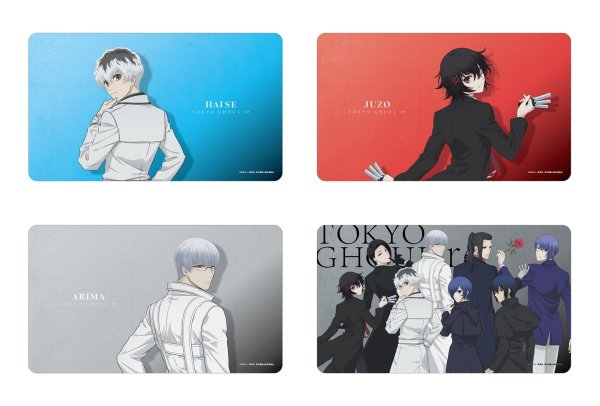 画像4:  【予約商品】  アルマビアンカ　TVアニメ『東京喰種トーキョーグール:re』 描き下ろし 集合 戦う背中ver. マルチデスクマット 【27年1月下旬発売】 (4)