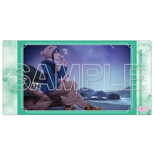 画像1:  【予約商品】  KADOKAWA  『ラブライブ！サンシャイン!! 』デスクマット Ver.いまキミに伝えたいこと　松浦果南 【27年2月5日発売】 (1)
