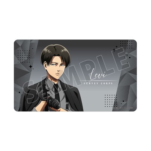 画像1:  【予約商品】  アルマビアンカ　TVアニメ『進撃の巨人』 描き下ろし リヴァイ ハーネススタイルver. マルチデスクマット 【27年2月上旬発売】 (1)