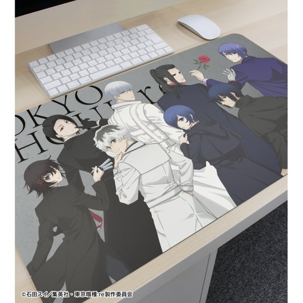 画像3:  【予約商品】  アルマビアンカ　TVアニメ『東京喰種トーキョーグール:re』 描き下ろし 集合 戦う背中ver. マルチデスクマット 【27年1月下旬発売】 (3)