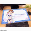 画像2:  【再販予約商品】  カーテン魂　[ガールズ＆パンツァー 最終章]描き下ろしラバーマット（西住みほ／リゾート水着） 【27年2月中旬再販】    (2)