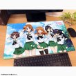 画像2:  【再販予約商品】  カーテン魂　[ガールズ＆パンツァー 最終章]描き下ろしラバーマット（あんこうチーム／制服） 【27年2月中旬再販】    (2)