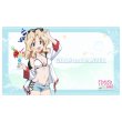 画像1:  【再販予約商品】  カーテン魂　[ガールズ＆パンツァー 最終章]描き下ろしラバーマット（ケイ／リゾート水着） 【27年2月中旬再販】    (1)