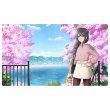 画像1:  【再販予約商品】  カーテン魂　[青春ブタ野郎はランドセルガールの夢を見ない]描き下ろしラバーマット（桜島麻衣／桜） 【27年2月中旬再販】    (1)
