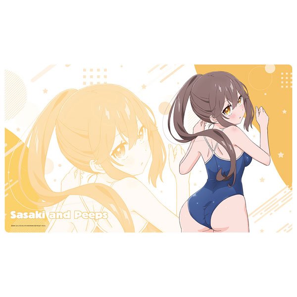 画像1:  【再販予約商品】  松本商事　佐々木とピーちゃん【描き下ろし】ラバーマット　お隣さん（水着） 【26年12月再販】 (1)
