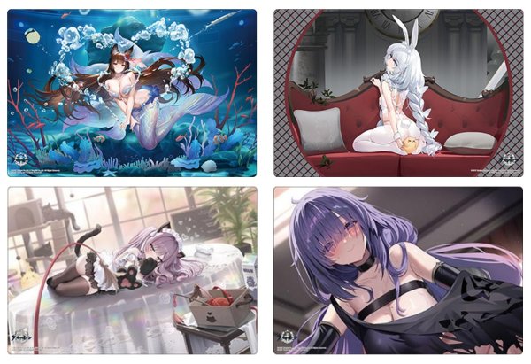 画像2:  【予約商品】  ブシロード ラバーマットコレクション V2 Vol.2224　アズールレーン『ヴィットリオ・クニベルティ』ネコネコ習性研究ver. 【27年1月15日発売】 (2)
