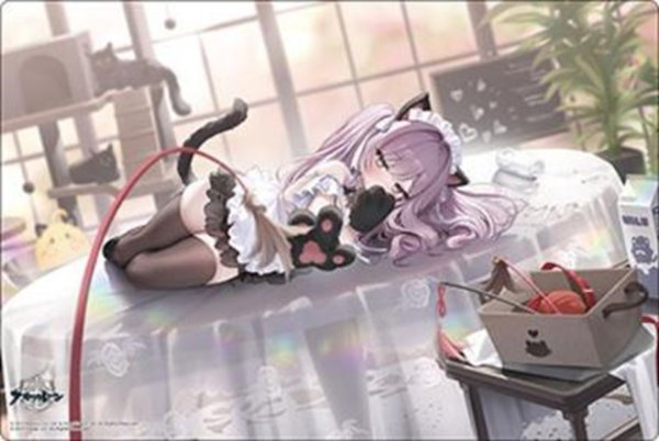 画像1:  【予約商品】  ブシロード ラバーマットコレクション V2 Vol.2224　アズールレーン『ヴィットリオ・クニベルティ』ネコネコ習性研究ver. 【27年1月15日発売】 (1)