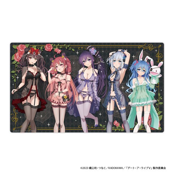 画像1:  【予約商品】  シーズナルプランツ　アニメ「デート・ア・ライブV」描き下ろし デスクマット【ネグリジェ】 【27年2月発売】 (1)