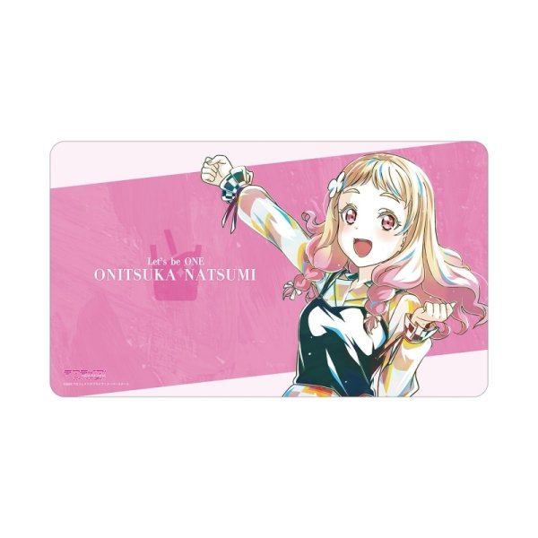 画像1:  【予約商品】  アルマビアンカ　ラブライブ！スーパースター!! 鬼塚夏美 Let's be ONE Ani-Art マルチデスクマット 【27年2月中旬発売】 (1)