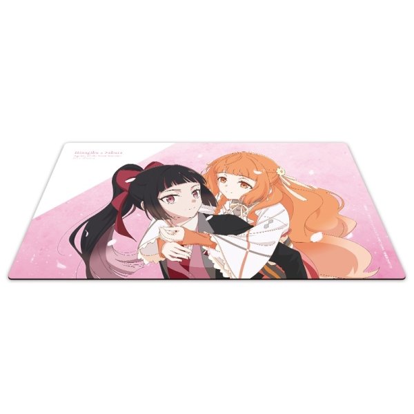 画像2:  【予約商品】  アズメーカー　テレビアニメ『春夏秋冬代行者 春の舞』 キャラクターラバーマット 雛菊＆さくら 【26年12月中旬発売】 (2)