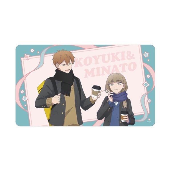 画像1:  【予約商品】  アルマビアンカ　TVアニメ『氷の城壁』 描き下ろし 氷川小雪&雨宮 湊 放課後寄り道ver. マルチデスクマット 【27年1月下旬発売】 (1)