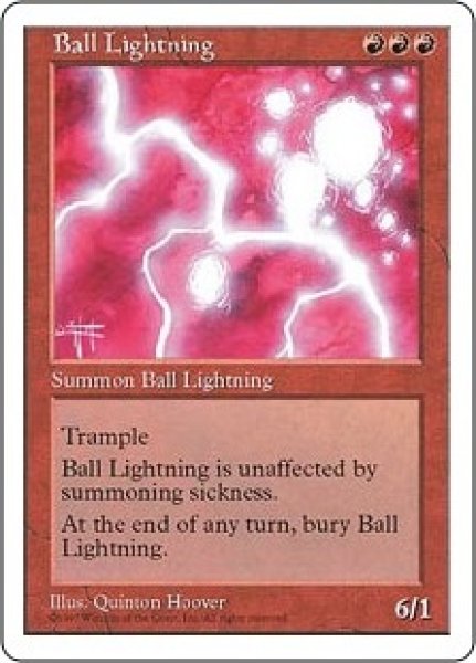 画像1: ※特価※【5ED】《ボール・ライトニング/Ball Lightning》【R】 (1)