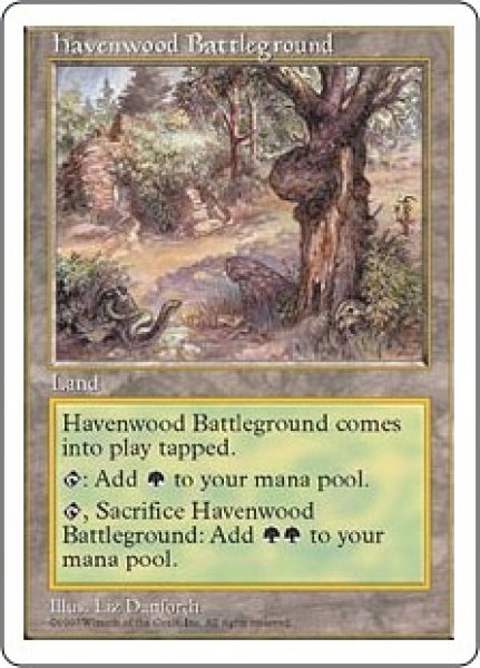 画像1: 【5ED】《ヘイヴンウッドの古戦場/Havenwood Battleground》【U】 (1)
