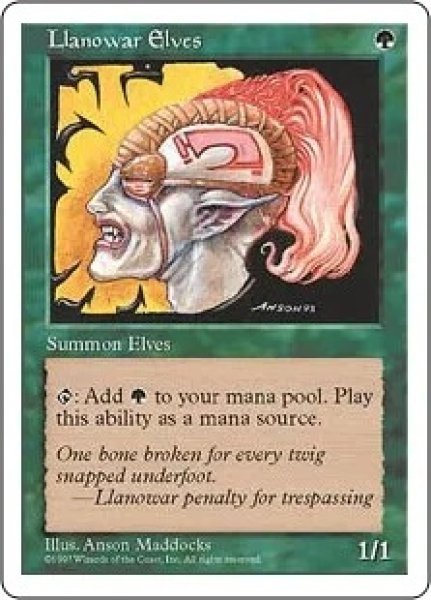 画像1: ※特価※【5ED】《ラノワールのエルフ/Llanowar Elves》【C】 (1)