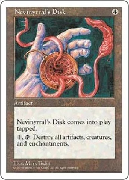 画像1: ※特価※【5ED】《ネビニラルの円盤/Nevinyrral's Disk》【R】 (1)