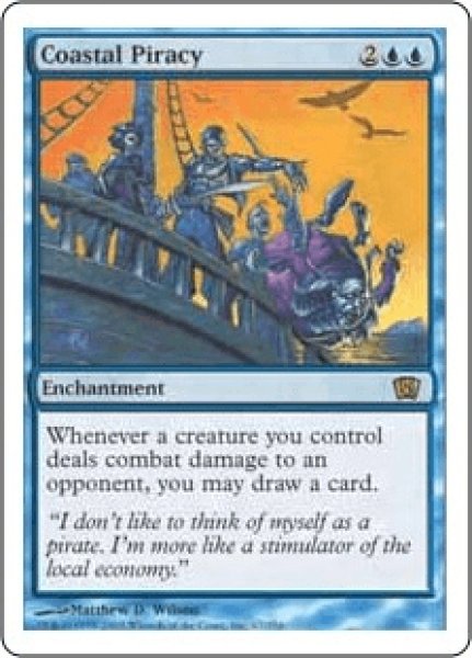 画像1: ※Foil※【8ED】《沿岸の海賊行為/Coastal Piracy》【R】 (1)